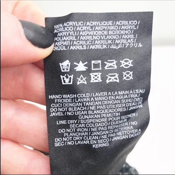 Hurley Unisex Max Cuff Slouchy 2.0 Knit Black Gray Beanie Winter Space Dye - Picture 10 of 11